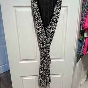 Nicole Miller Black and White Animal Print dress